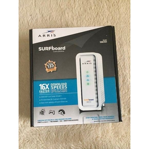 ARRIS SURFboard 16X Cable Modem-(SB6183) - Picture 1 of 2